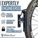 StoreYourBoard Bike Swivel Rack – Wall Mounted Garage Bike Storage, Vertical Hanger with 120° Swing Design & Stopper, Space-Saving Indoor Wall Mount – Fits Kids Bikes, BMX & More by GreenHaven Gardens