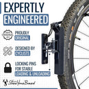 StoreYourBoard Bike Swivel Rack – Wall Mounted Garage Bike Storage, Vertical Hanger with 120° Swing Design & Stopper, Space-Saving Indoor Wall Mount – Fits Kids Bikes, BMX & More by GreenHaven Gardens