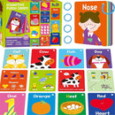 110 PCS Early Learning Flashcards, Double Sided Cards- Alphabet, Numbers, Foods, Animals, Shapes, Colors, Home Object with 4 Reclosable Rings, Learning Tool for Pre-K Kindergarten Toddlers by TinyTreasures Baby Boutique
