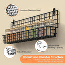 X-cosrack Spice Rack Organizer, 5-Tier Wall Spice Rack, Stackable Hanging Spice Jars Storage Racks, Great for Kitchen and Pantry, Up to Storage 48 Jars(Patent No.:D909138S) by CozyNest Decor