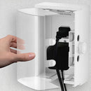 Clear Outlet Cover Box [Patented] Double Lock for Much Better Toddler Proofing, Easier Operation, Simple 3 Step Install with Included Screws. Provides Extra Space Inside for Plugs by TinyTreasures Baby Boutique