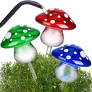 NiHome Glass Mushroom Plant Self Watering Globe Set of 3 Colors, Durable Hand-Blown Glass Bulbs Automatic Home Plant Hydration System for up to 3 Weeks, Easy Refill Design with Adjustable Flow Rate by GreenHaven Gardens