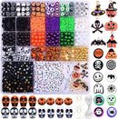 2088pcs Halloween Polymer Clay Beads Bracelet Making kit, 24 Style Cute Fun Beads Skull Pumpkin Beads Charms for Jewelry Necklace Earring Making DIY Accessories for Women Girls by TinyTreasures Baby Boutique