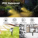 Solar Spot Lights Outdoor Motion Sensor with 3 Modes, [ 8 Pack/56 LED ] Solar Spotlights Outdoor Waterproof 2-in-1 Auto On/Off Solar Landscape Lighting for Outside Yard Wall Garden Pathway, Warm White by GreenHaven Gardens