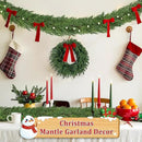 9 Ft Real Touch Christmas Garland Indoor with Pine Cone,Thick and Lush，Soft Bendable Mantle Garland Christmas, Lifelike Cedar Garland, Christmas Garland for Mantle,Indoor Christmas Decorations by CozyNest Decor