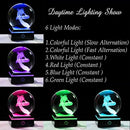 Axolotl Glass Animals Gamer Room Decor - 3D Crystal Ball Night Light Statue, 3.15'' Gamer Gifts for Kids by GreenHaven Gardens