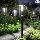 Solar Pathway Lights Outdoor,4 Pack Bright Solar Lights Outdoor,IP65 Waterproof Garden Decor Solar Powered Landscape Lighting for Yard Patio Walkway Driveway Pathway (Cool White) by CozyNest Decor