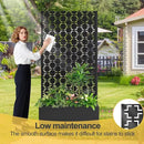 Raised Garden Bed with Trellis and Wheels,73"x35"x16" Metal Raised Garden Bed,Black Squared Metal Planter with Climbing Trellis for Vines & Vegetables by GreenHaven Gardens