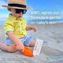 Thinkbaby SPF 50+ Baby Mineral Sunscreen – Safe, Natural Sunblock for Babies - Water Resistant Sun Cream – Broad Spectrum UVA/UVB Sun Protection – Vegan Baby Sunscreen Lotion, 3 Oz. by TinyTreasures Baby Boutique