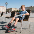 2PM SPORTS Vinal Girls Adjustable Flashing Inline Skates, All Wheels Light Up, Fun Illuminating Skates for Kids Men Adult Women and Boys by TinyTreasures Baby Boutique