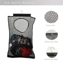 Hanging Mesh Laundry Hamper (30in*20in*2in) Large Dirty Clothes Bag, Can Be Used Behind The Door & Closet & Caravan& Bathroom (Black) by CozyNest Decor