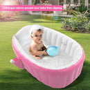 Inflatable Baby Bathtub, Portable Infant Toddler Bathing Tub Non Slip Travel Bathtub Mini Air Swimming Pool Kids Thick Foldable Shower Basin with Air Pump, Pink by TinyTreasures Baby Boutique