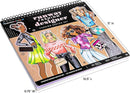 Fashion Angels Fashion Runway Portfolio - Fashion Design Sketch Book with Stencils & Stickers - Ages 8 & Up by TinyTreasures Baby Boutique