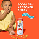 Serenity Kids 6+ Months Grain-Free Allergen-Safe Puffs for Toddlers & Babies - No Grains, Gluten, Nuts, Rice - Organic Veggies, Legumes, Olive Oil, Tomato & Herbs - 6 Count - Can Of Puffs by TinyTreasures Baby Boutique