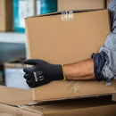 DULFINE Ultra-Thin PU Coated Work Gloves-12 Pairs,Excellent Grip,Nylon Shell Black Polyurethane Coated Safety Work Gloves, Knit Wrist Cuff,Ideal for Light Duty Work. (Medium) by GreenHaven Gardens