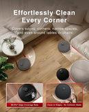 Yeedi M12 PRO+ Robot Vacuum and Mop, 11000Pa Strong Suction, ZeroTangle Technology, TruEdge Deep Mopping, Auto Mop Washing/Drying, Auto-Lift Mopping, Mini Omni Station, Black by CozyNest Decor