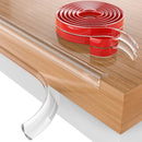 Baby Proofing, 0.6in Edge Protector Strip Clear, Thickened Silicone Soft Corner Protectors with Upgraded Pre-Taped Strong Adhesive, 6.6ft Edge Protectors for Sharp Corners of Cabinets, Tables, Drawers by TinyTreasures Baby Boutique