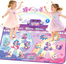New Mermaid&Unicorn Dance Pad with 2-Players for Kids, Light-up Dancing Mat with Wireless Bluetooth, Birthday for 3 4 5 6 7 8 Year Old Girls Toddlers by TinyTreasures Baby Boutique