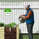 8x4x2 ft Outdoor Raised Garden Bed, Large Metal Planter Raised Beds, Planters for Outdoor Plants for Vegetables, Flowers, Herbs, Fruits, and Succulents.(2 Pcs,Yellow) by CozyNest Decor