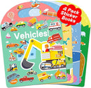4 Sets Sticker Books for Toddlers 2-4 Years, 122 Pcs Puffy Stickers for Kids, 3D Sticker Books for Toddlers 1-3, Toddler Airplane Travel Essentials for Kids by TinyTreasures Baby Boutique