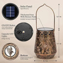 Solar Lanterns Outdoor Decor Waterproof,Hummingbird Hanging Gifts for Women, Mom, Solar Garden Lights Metal Decoration for Outside,Yard, Patio,Garden,Porch,Pool by GreenHaven Gardens