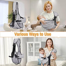 Baby Carrier Newborn to Toddler,Adjustable Baby Sling Carrier,Comfortable and Lightweight Toddler Carrier for 25-60 lbs,Ideal for Shopping Travelling by TinyTreasures Baby Boutique