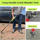 Crack Weeder, 48" Long Handle Crevice Weeding Tool with Soft Foam Grip, Stainless Steel Weed Puller Tool Weeder Tool, Efficient Weed Remover Tool for Sidewalk, Paver, Narrow and Wall Gaps by GreenHaven Gardens