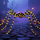 5.5FT Giant Spider Halloween Decorations with 100 LED, Plug-in Pre-Lit Light Up Scary Spider Halloween Decorations, Large Spider Decorations for Outdoor, Yard, Lawn, Exterior Walls by CozyNest Decor
