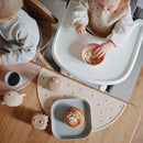 mushie Square Dinnerware Plates for Kids | Made in Denmark, Set of 2 (Cloud) by TinyTreasures Baby Boutique