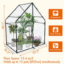 Gardzen Mini Greenhouse Heavy Duty Portable Green House, Clear Tent Small Greenhouse for Indoor Outdoor Plants 36.2”(L) x53.3”(W) x66.1”(H) by GreenHaven Gardens