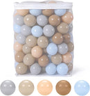 GOGOSO Ball Pits Balls for Toddlers Pack of 50 100 200 Plastics Shape Ball Non-Phthalate Non-BPA Non-Toxic 2.2-Inch Crush Proof Play Balls by TinyTreasures Baby Boutique