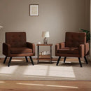 Kromax Mid-Century Modern Accent Chair Set of 2 for Living Room, 496 Lb. Weight Capacity, Dual Armrests, Comfy Extra Large Seat, Timeless Style Perfect for Reading & Relaxing, Bronze by CozyNest Decor