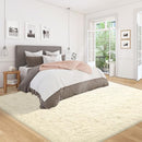 5x7 Area Rug for Living Room: Fluffy Shag Soft Washable Rugs Fuzzy Plush Indoor Carpet for Bedroom Nursery Playroom Dorm Kids Girls Boys Room (Cream White, 5'x7') by TinyTreasures Baby Boutique