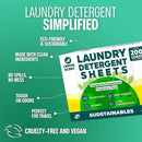 Sudstainables Laundry Detergent Sheets (60 Loads) – Eco-Friendly, Zero Waste, Plastic-Free Laundry Washing Machines Soap Sheets; Dissolvable, Space-Saving Strips for Travel (Lemon) by CozyNest Decor