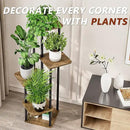 AZERPIAN Plant Stand 5 Tier Indoor Metal Flower Shelf for Multiple Plants Corner Tall Flower Holders for Patio Garden Living Room Balcony Bedroom, Black (5 Tier-Black) by GreenHaven Gardens