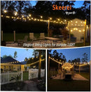 Outdoor String Lights Waterproof 150FT Patio Lights with Shatterproof 2700K Plastic Bulbs String Lights for Outside Bistro Gazebo Pergola Café Market Lights, 3-Pack by CozyNest Decor