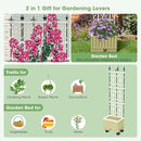 Tomato Planter Box with Trellis, 62" Self Watering Planter Trellis for Climbing Plants Outdoor, Raised Garden Bed for Garden Vegetables Flowers Herbs Indoor Outdoor by GreenHaven Gardens