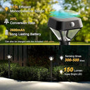 XMCOSY+ Smart Pathway Lights Solar Powered, 150LM Solar Motion Lights Outdoor Waterproof with APP Control, Works with Alexa RGBCW Color Changing Garden Light for Yard Walkway Driveway Pathway, 6 Pack by CozyNest Decor