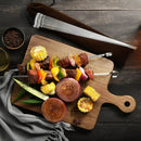 13.8" 12 Pack - Metal Flat Skewers Reusable Kabob Skewers BBQ Barbecue Skewers for Grilling, Stainless Steel by GreenHaven Gardens