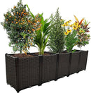 Large Planters for Outdoor Plants pots Elevated Garden Boxes Raised Garden Bed Garden Patio Balcony Deck to Planting Flowers Vegetables Tomato and Herbs by GreenHaven Gardens