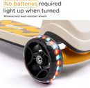 KUB Toddler Scooter for Kids Ages 2+, 3 Wheel Kick Scooter with LED Light-Up Wheels, Adjustable Height Handlebar, Lean-to-Steer, Anti-Slip Deck, Easy-Fold Design, Gift for Boys and Girls by TinyTreasures Baby Boutique