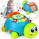 KWYZ Baby Toys 6-12 Months, Musical Turtle Crawling Baby Toys for 12-18 Months, Tummy Time Toys with Light & Sound, Infant Toy 0-3 3-6 6-18M Birthday Gifts for 1 2 Year Old Boy Girl by TinyTreasures Baby Boutique