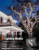 1 Pack Solar Fairy Lights for Outside Waterproof, 49FT/15M 150LED Solar String Lights Outdoor 8 Modes Solar Twinkle Lights for Garden Yard Christmas Tree Wedding Party Decor, Cool White by GreenHaven Gardens