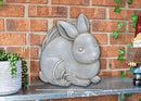 NAT & Jules Animal Character Shaped Dimensional Indoor Outdoor 11 inch Cast Resin Decorative Garden Stepping Stone, Patio, Walkway Sculpture Yard Art, Stone Grey Bunny by CozyNest Decor