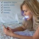 SPARX Wireless Teeth Whitening Kit with LED Light for Sensitive Teeth Remove Stains Like Coffee, Smoking, Wine. Whiten Smile for Long Lasting Results, Includes 3 Gel Syringes, 1 Dual LED Mouthpiece by CozyNest Decor