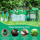 Garden Tool Set for Women, 12pcs Heavy Duty Gardening Tools, Cute Gardening Supplies Gifts for Women Mom, Garden Hand Tools with Fashion Organizer Handbag, Garden Tools for Gardening, Planting, Green by GreenHaven Gardens