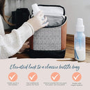 Itzy Ritzy Insulated Bottle Bag – Keeps Bottles Warm or Cool - Holds 3 Bottles & Features Interior Pocket For Ice Pack (Not Included), Coffee and Cream by TinyTreasures Baby Boutique