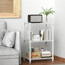 450 lbs Wire Storage Shelving 3-Tier Utility Shelving Unit Steel Organizer Wire Rack for Home,Kitchen,Office,White (11.8" D x 17.7" W x 26.4" H) by CozyNest Decor
