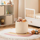 joybest Cube Storage Bins Set of 4, 11inch Cube Baskets Organizer for Nursery, Square Cotton Rope Baskets for Shelves Organizing, Kids Toy, Closet Storage, Beige by CozyNest Decor