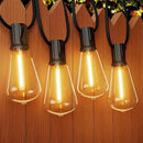 OHLUX 120FT Outdoor String Lights, 62 ST38 Edison LED Bulbs, E12 Base, 2200K Cafe Warm Color, Max.Connectable 14 Strands, Anti-Fall & Waterproof, Dimmable, Hanging for Outside Patio Backyard Bistros by CozyNest Decor